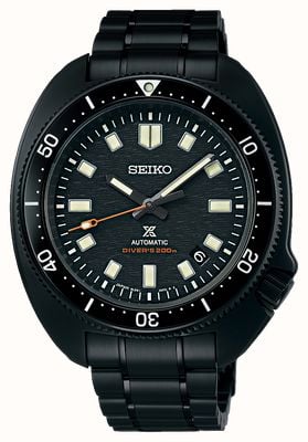 Seiko Prospex Black Series 1970 Re-Creation Limited Edition (44mm) Black Dial / Black PVD Steel Bracelet SLA061J1