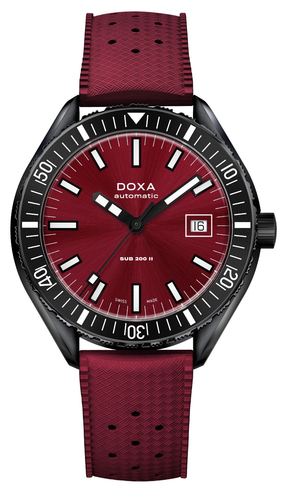 DOXA 795.70.161.22 SUB 200 II Redcoral (44mm) Red Sunray Watch