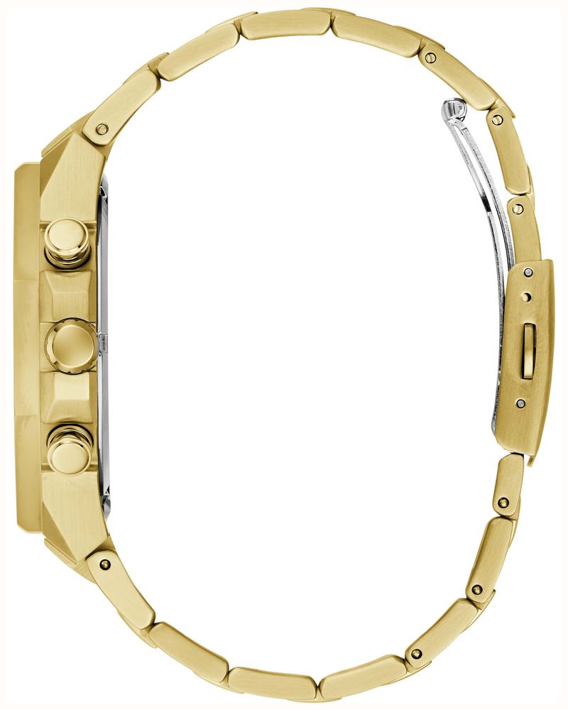 Guess Men's Blake Black Sunray Dial Gold-Tone Stainless Steel Bracelet GW1122G2 - alternate view 4