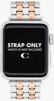 Coach Apple Watch Strap (38/40/41mm) Two-Tone Stainless Steel 14700244