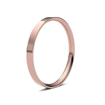 James Moore Wedding Ring  | 2mm | Light | Size Flat Court | AG_2LLE-9R AG_2LLE-9R