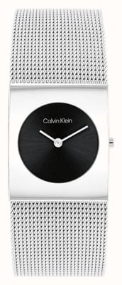 Calvin Klein Women's CK Pulse Black Dial / Stainless Steel Mesh Bracelet 25100061