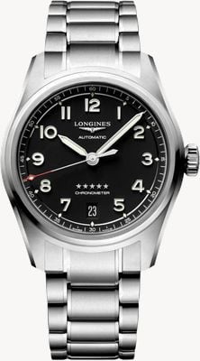 LONGINES Spirit Automatic Chronometer (37mm) Black Dial / Stainless Steel Bracelet L34104536