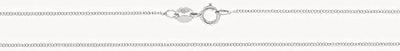 Treasure House 9ct White Gold 16" Close Curb Chain CH159W/16