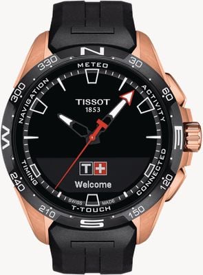 Tissot T-Touch Connect Solar PVD Titanium (47.5mm) Black Dial / Black Synthetic Strap T1214204705102