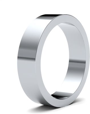 James Moore Wedding Ring  | 18ct White Gold | 5mm | Medium | Size Flat | AG_5GMF-18W AG_5GMF-18W