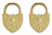 Olivia Burton Lock Heart Gold Plated Stud Earrings 24100634