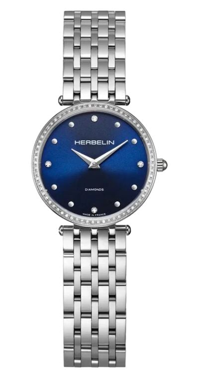 Herbelin 17116B68Y85 Epsilon Diamond Quartz (28mm) Blue Watch