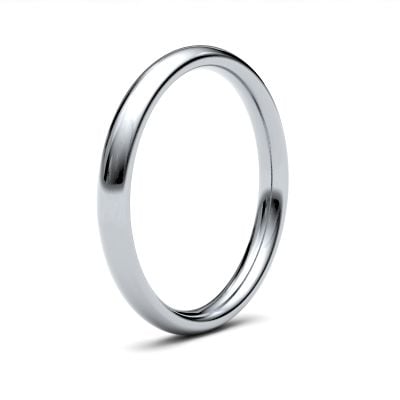 James Moore Wedding Ring  | 2.5mm | Heavy | Size Traditional Court | AG_2.5LHC-9W AG_2.5LHC-9W