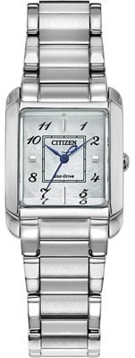 Citizen Eco-Drive L Bianca (22mm) Mother-of-Pearl Dial / Stainless Steel Bracelet EW5600-52D