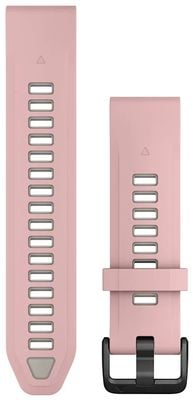 Garmin QuickFit® 20 Watch Strap Only (20mm) Dust Rose/Fog Gray Silicone 010-13391-05