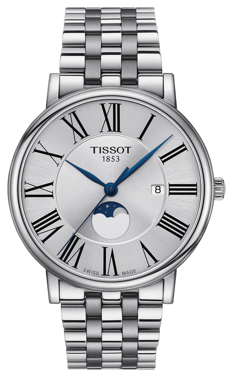 Tissot T1224231103300 Men’s Carson Moon Phase | Silver Dial Watch