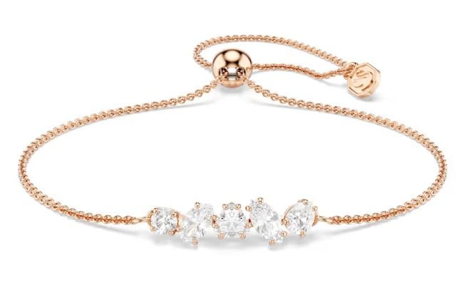 Swarovski 5764801 Mesmera bracelet, Mixed cuts, White, 18K Jewellery