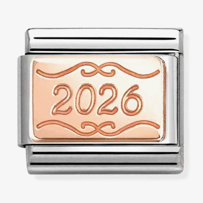 Nomination Composable Classic PLACCHE SIMBOLI Acciaio E Oro 375 Placca 2026 430101/57