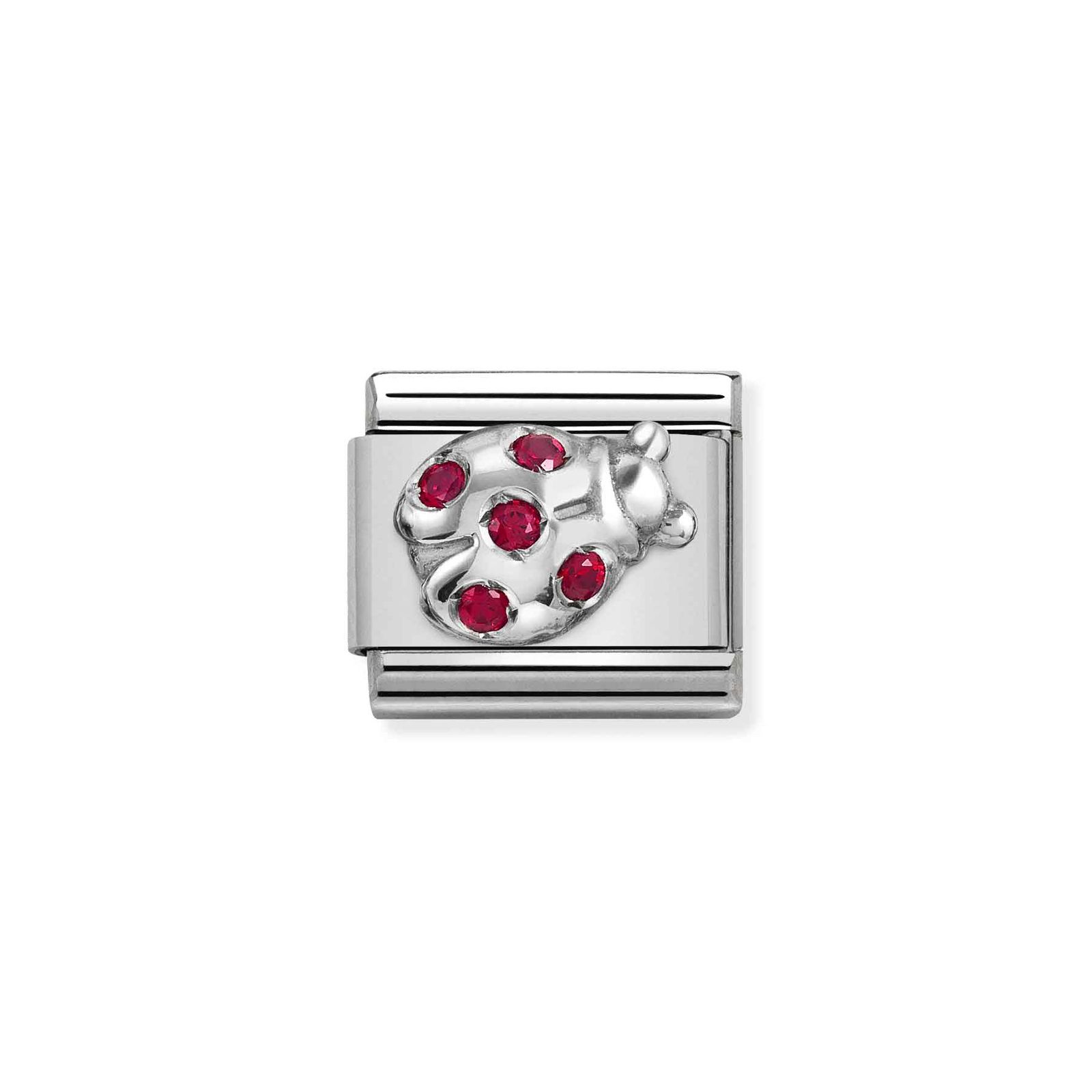 Nomination Silver Classic Red Ladybug Charm