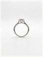0.50ct Round Brilliant Natural Diamond Platinum Halo Ring J24806 - alternate view 3