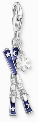 Thomas Sabo Ski Charm Sterling Silver Blue Cold Enamel 2059-041-32