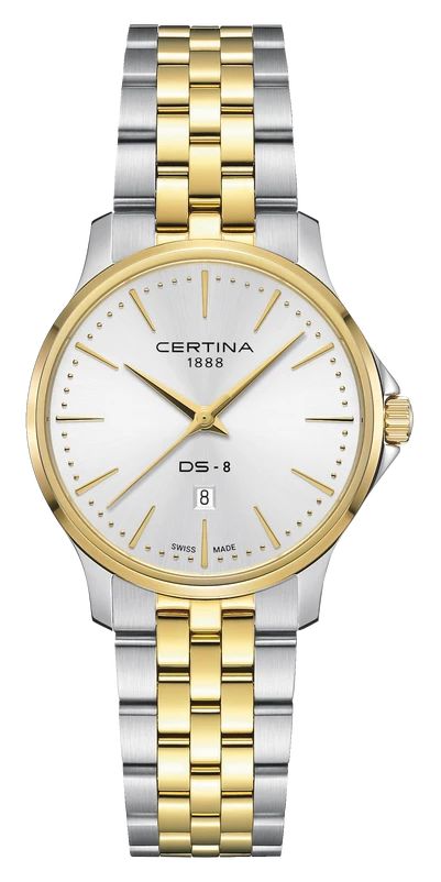 Certina C0450102203100 DS-8 Lady (31mm) Silver Dial / Two- Watch