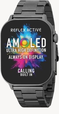 Reflex Active Series 29 Amoled Smart Calling Watch (36mm) Black Stainless Steel Bracelet RA29-4082