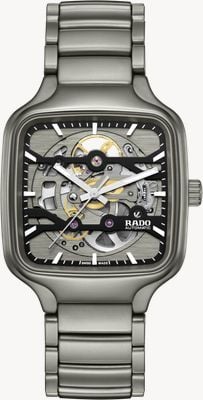 RADO True Square Skeleton Automatic (38mm) Skeleton Dial / Matt Plasma Grey High-Tech Ceramic Bracelet R27196152