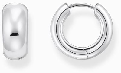 Thomas Sabo Sterling Silver Small Chunky Hoop Earrings 16mm CR741-001-21