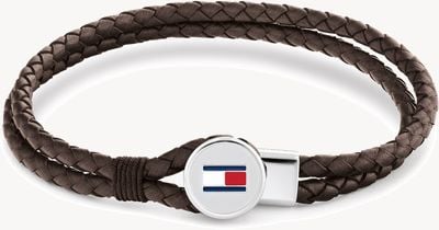 Tommy Hilfiger Men's Bruce Brown Leather Bracelet 2790655