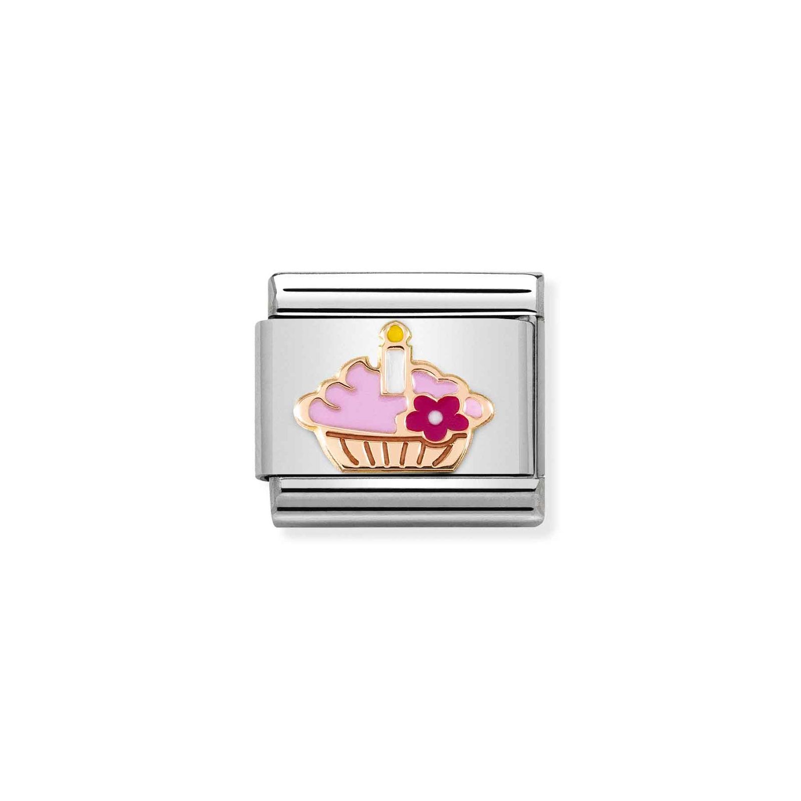 Nomination 430202/08 Classic Cupcake 9ct Rose Gold & Steel Jewellery
