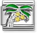 Nomination Classic Palm Tree Cubic Zirconia Enamel Charm 330328/22