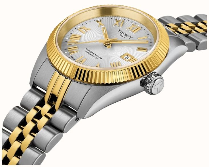 Tissot Ballade Automatic Chronometer (30mm) Silver Dial / Two-Tone Stainless Steel Bracelet T1562082203301 - alternate view 2