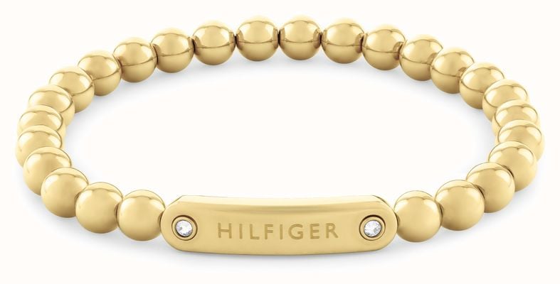 Tommy Hilfiger Women's Metal Beads Gold-Tone Stainless Steel Bracelet 2780935