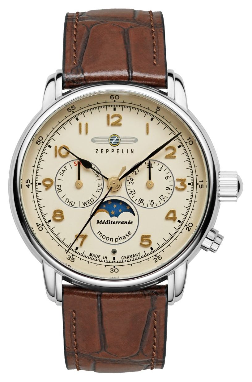 Zeppelin 9636-5 MÃ©diterranÃ©e 1921 Quartz Moonphase (42mm) Watch