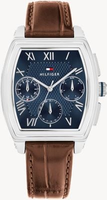 Tommy Hilfiger TH-OXFORD Multifunction (36mm) Blue Dial / Brown Leather Strap 1710760