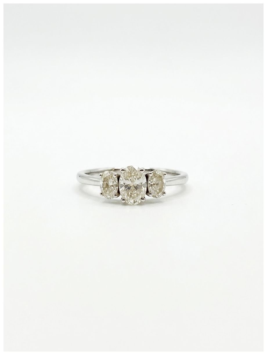 James Moore & Co SR150 0.69ct Oval Natural Diamond Platinum Jewellery