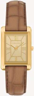 Michael Kors Essex (26mm) Gold Dial / Brown Leather Strap MK7584