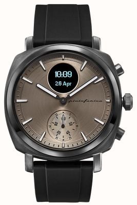 Pininfarina by Globics Senso Sport Hybrid Smartwatch (44mm) Mercure Grey / Black Performance FMK Strap PMH01A-05