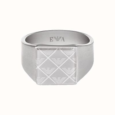 Emporio Armani GENTS SIGNET RING SILVER SIZE V EGS3136040514