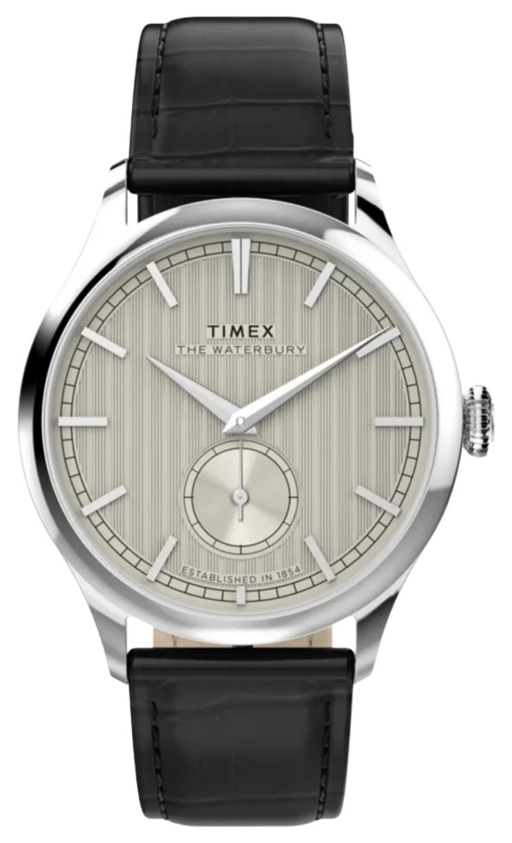 Timex TW2Y92000 Waterbury 39mm Small Seconds White Dial Watch