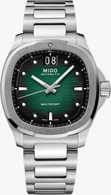 MIDO Multifort TV Big Date Automatic (40mm) Green Gradient Dial / Stainless Steel Bracelet M0495261109100