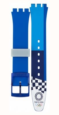 Swatch Swatch Tokyo 2020 Blue Silicone Strap J54566