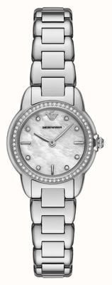 Emporio Armani Two-Hand Crystal Quartz (26mm) Mother-of-Pearl Dial / Stainless Steel Bracelet AR11669