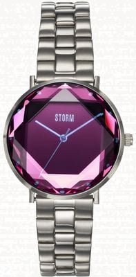 STORM Elexi Lazer Purple Dial Stainless Steel Bracelet 47504/LP