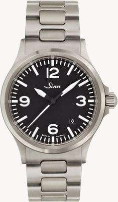Sinn 556 A Sports Sapphire Glass Stainless Steel Bracelet Watch 556.014-H LINK BRACELET