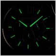 Michael Kors Men's Lexington Chronograph Black Leather Stainless Steel Dial MK9297 - alternate view 4