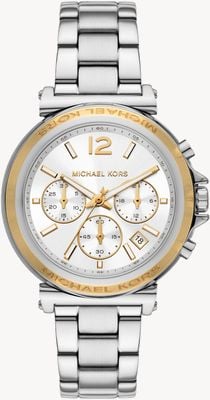 Michael Kors Women's Maren (40mm) Silver Chronograph Dial / Stainless Steel Bracelet MK7495