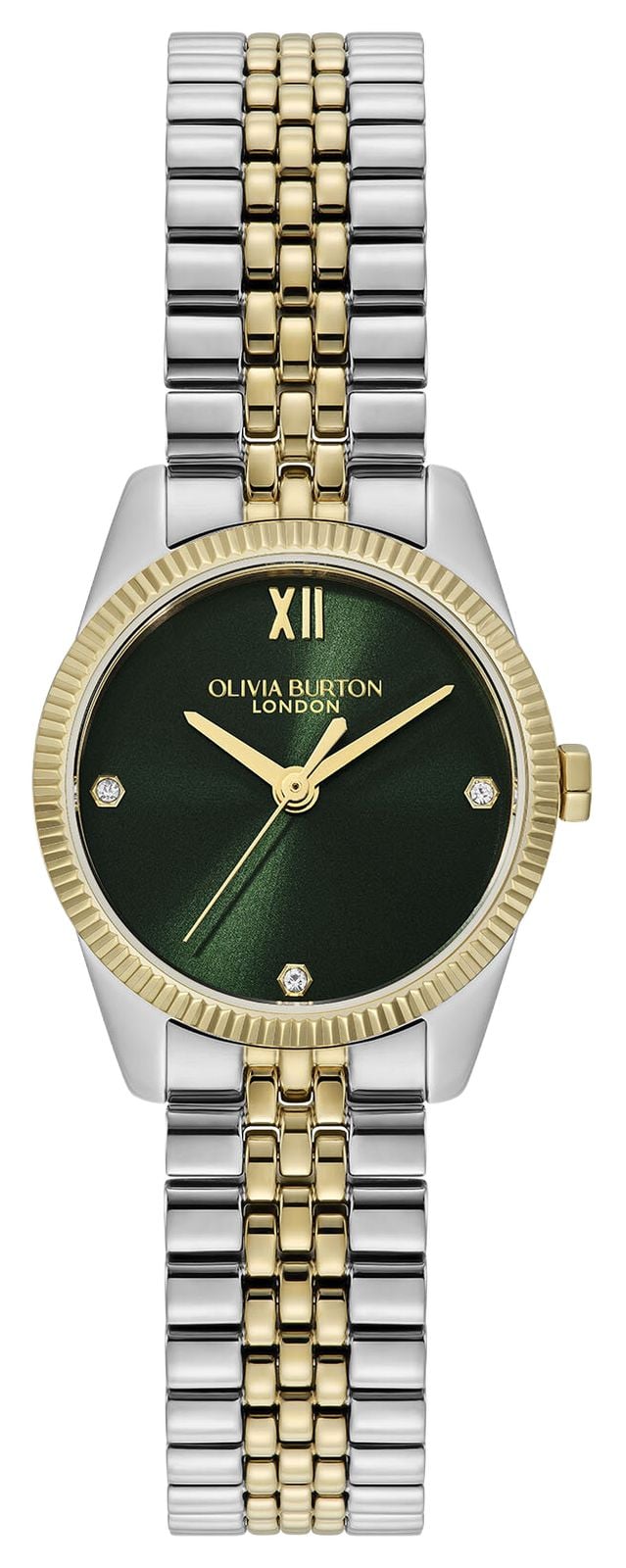 Olivia Burton 25Mm Highbury Green Sunray Two Tone Watch - Image 5