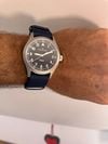 Customer picture of Hamilton Khaki Field Quartz (38mm) Blue Dial / Blue Textile Strap H69401940