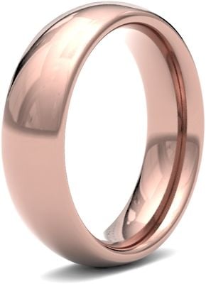 James Moore Wedding Rings | 9ct Rose Gold | 6mm | Heavy | Traditional Court | AG_6GHC-9R