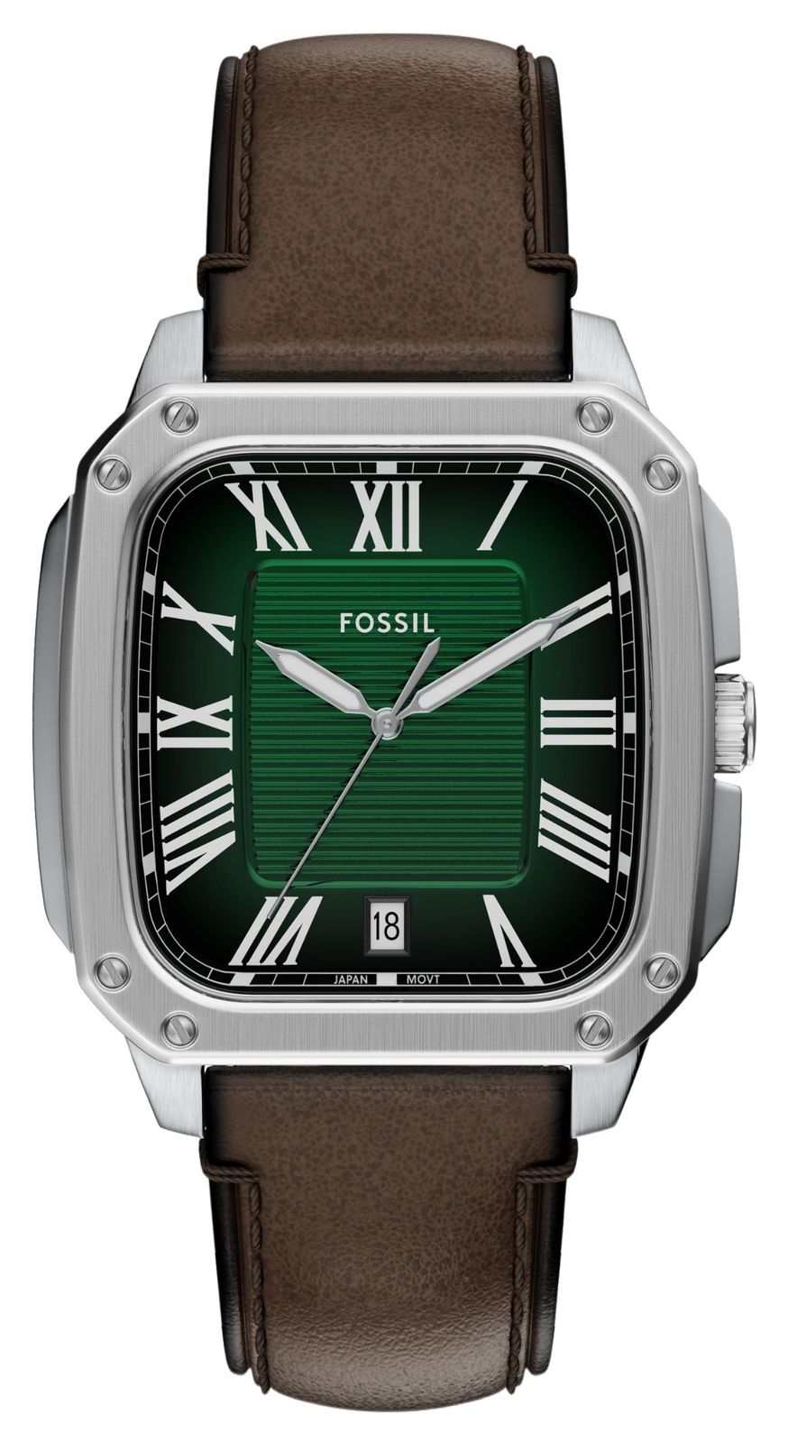 Fossil FS6150 Men's Crosby (42mm) Textured Green Dial / Watch
