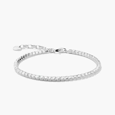 Thomas Sabo Silver Bracelet With White Zirconia Stones A2209-051-11-L19V