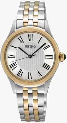Seiko Caprice Quartz (29.6mm) White Dial / Two-Tone Stainless Steel Bracelet SUR612P1